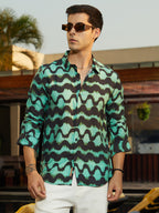 Campus Sutra Spiral-Strokes Shirt