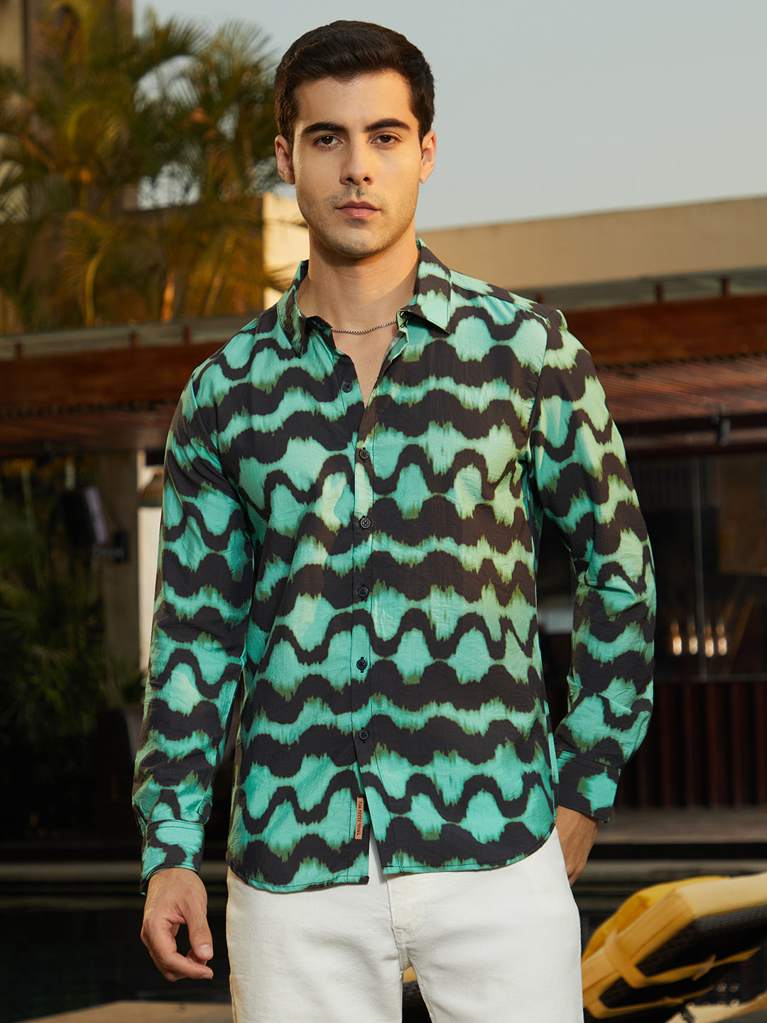 Campus Sutra Spiral-Strokes Shirt