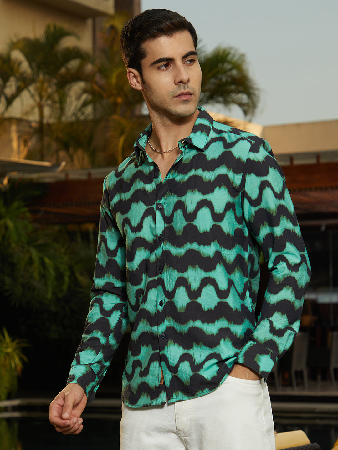 Campus Sutra Spiral-Strokes Shirt