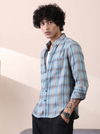 Campus Sutra Tartan Regular Shirt