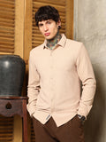 Campus Sutra Chevron-Panel Tactile Shirt