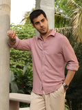 Campus Sutra Chevron-Panel Tactile Shirt