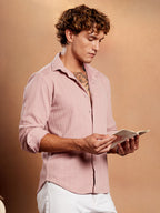 Campus Sutra Parallel-Crease Tactile Shirt