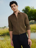 Campus Sutra Solid Regular Shirt