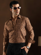 Campus Sutra Electric-Roses Shirt