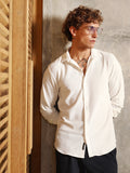 Campus Sutra Hive-Weave Textured Shirt