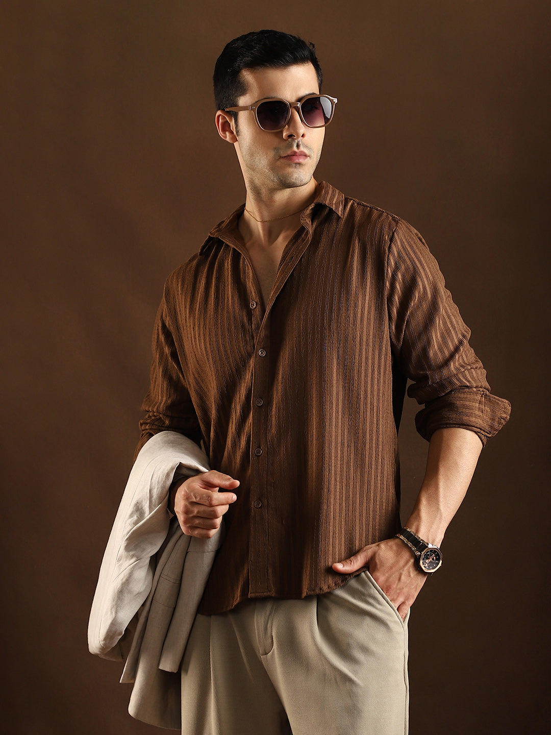 Campus Sutra Ripple-Trough Shirt