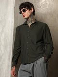 Campus Sutra Gridveil-Tactile Shirt