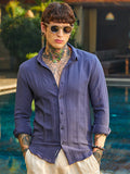Campus Sutra Parallel-Check Tactile Shirt