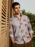 Campus Sutra Vedic-Imprint Shirt