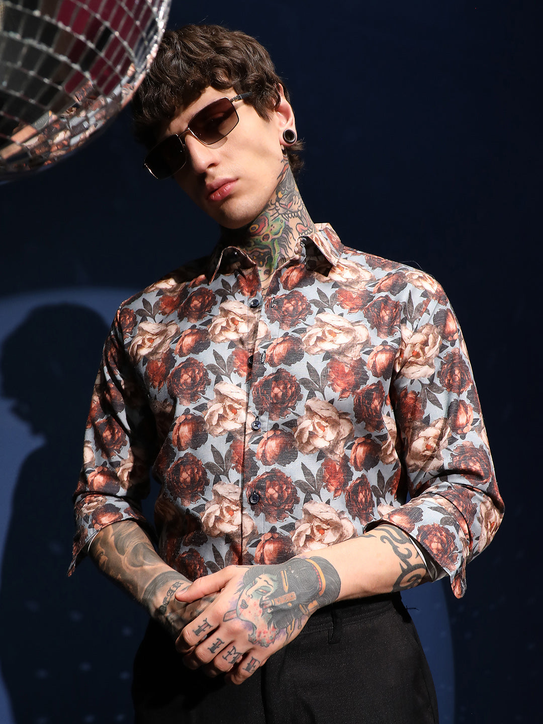 Campus Sutra All-Over-Roses Shirt