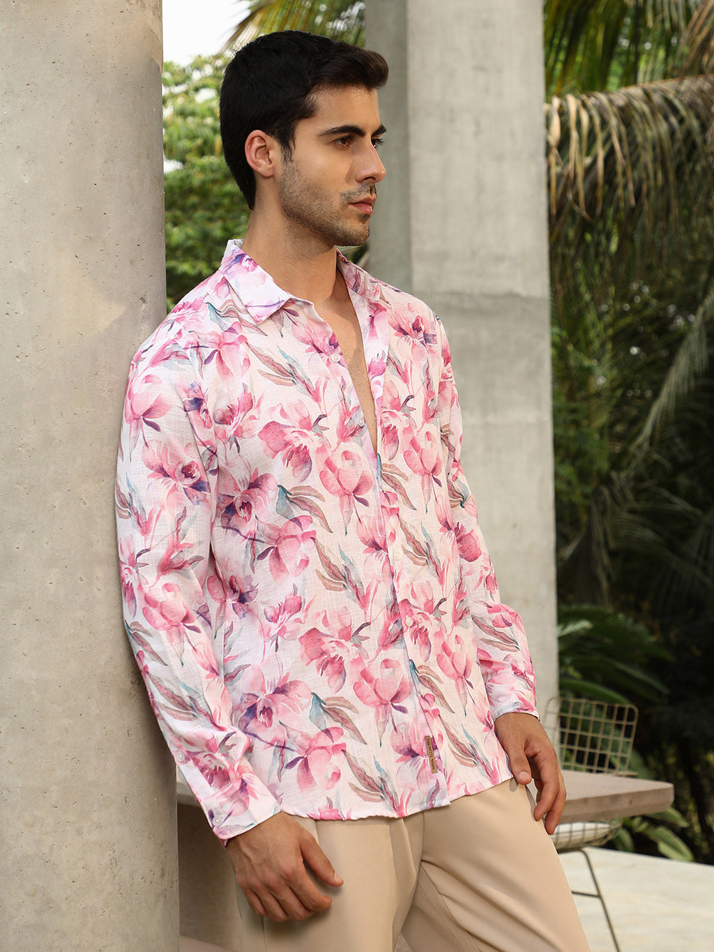 Campus Sutra Water-Lily Shirt