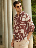 Campus Sutra Abstructural Shirt