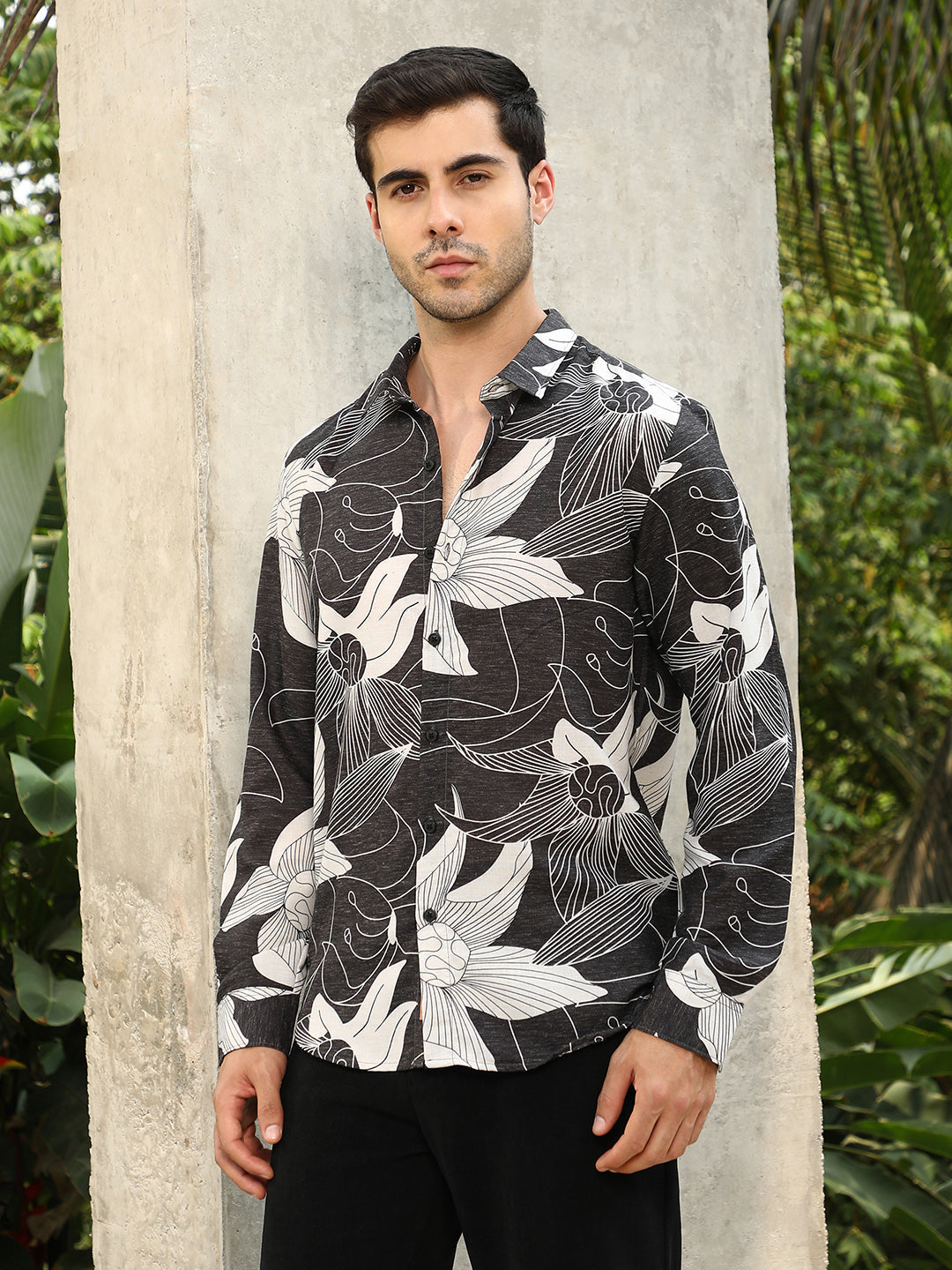 Campus Sutra Airy-Bloom Shirt