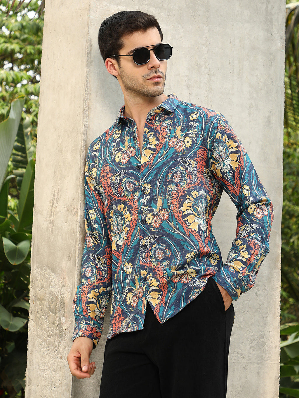 Campus Sutra Floral-Opulance Shirt