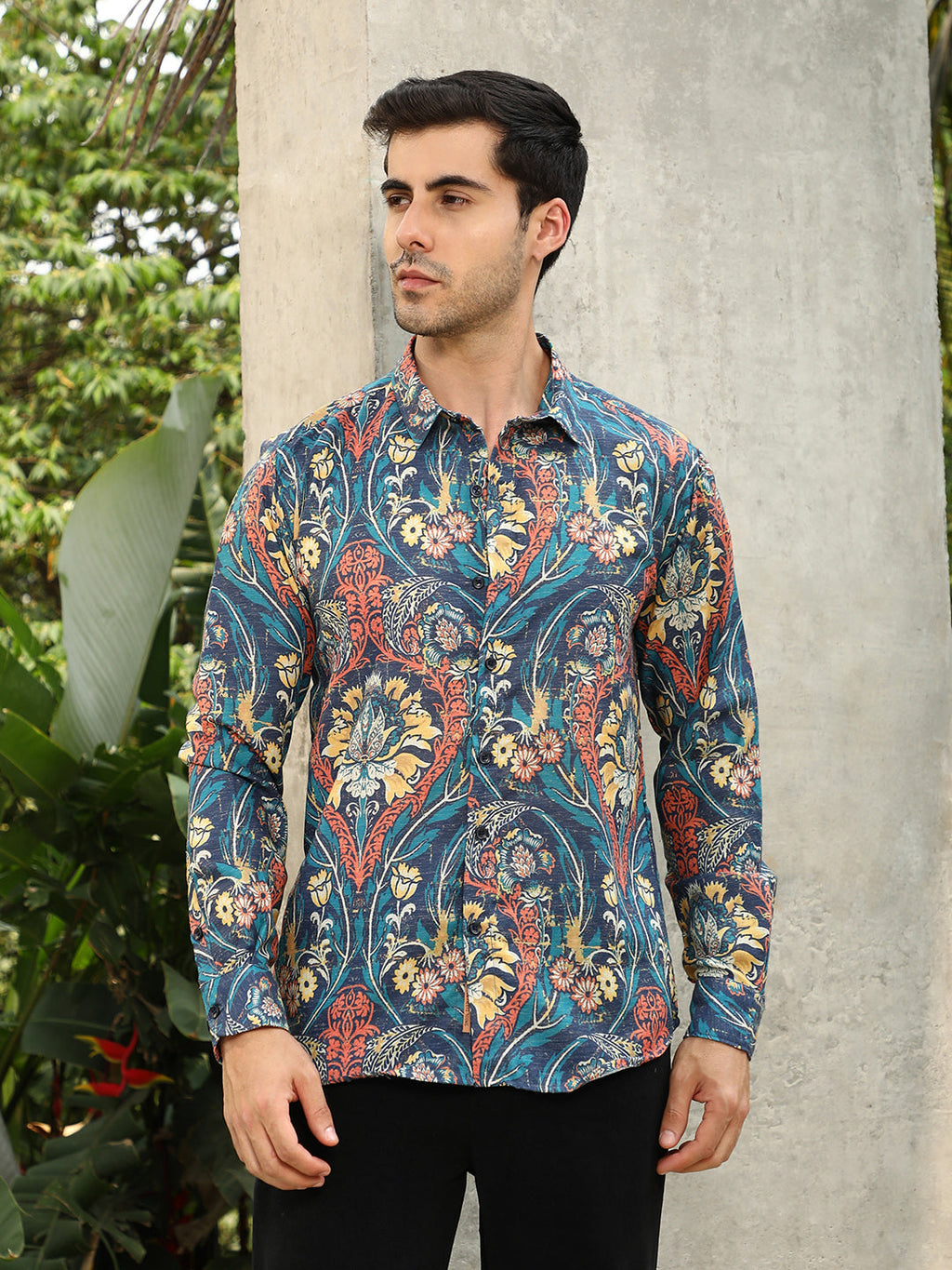 Campus Sutra Floral-Opulance Shirt