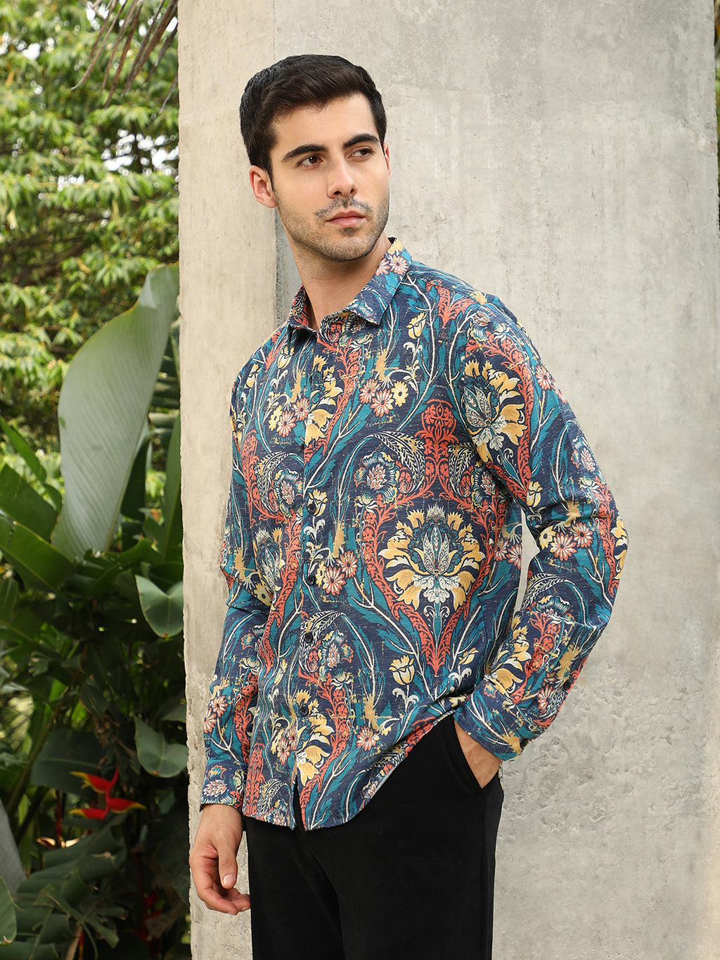 Campus Sutra Floral-Opulance Shirt