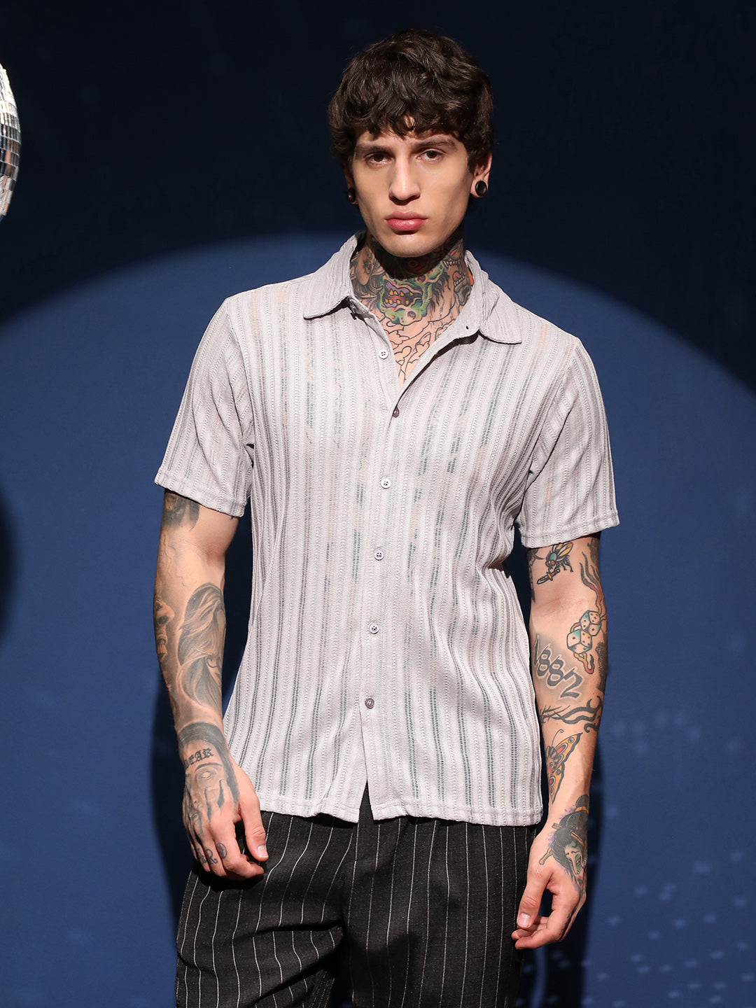 Campus Sutra Ridge Knit Shirt