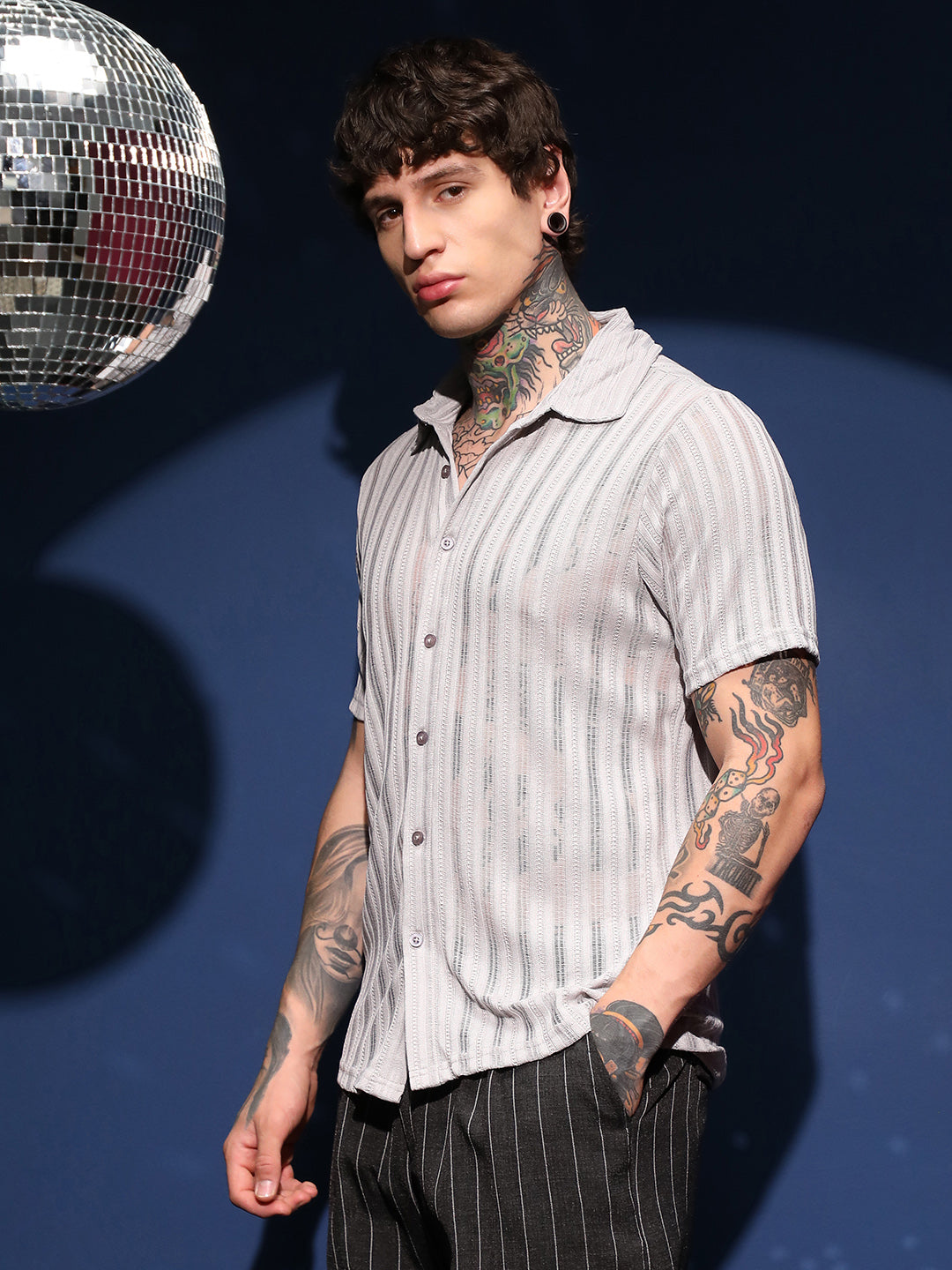 Campus Sutra Ridge Knit Shirt