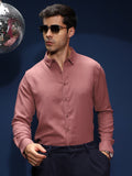 Campus Sutra Solid-Woven Regular Shirt
