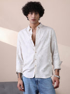 Campus Sutra Splatter Self-Texture Shirt