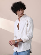 Campus Sutra Splatter Self-Texture Shirt