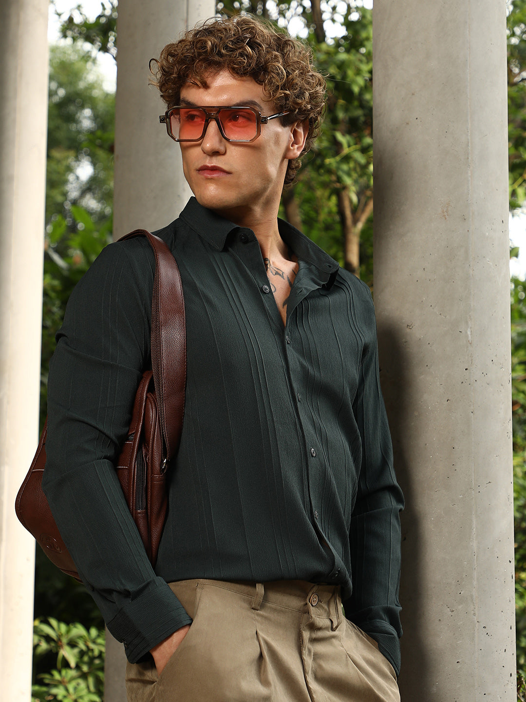 Campus Sutra Multitrack-Tactile Shirt
