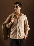 Campus Sutra Rhythm-Weave Shirt