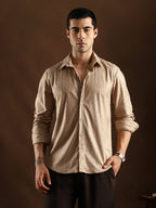 Campus Sutra Rhythm-Weave Shirt