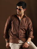 Campus Sutra Rhythm-Weave Shirt
