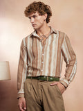 Campus Sutra Striped-Strokes Shirt