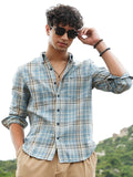 Campus Sutra Tartan-Woven Regular Shirt