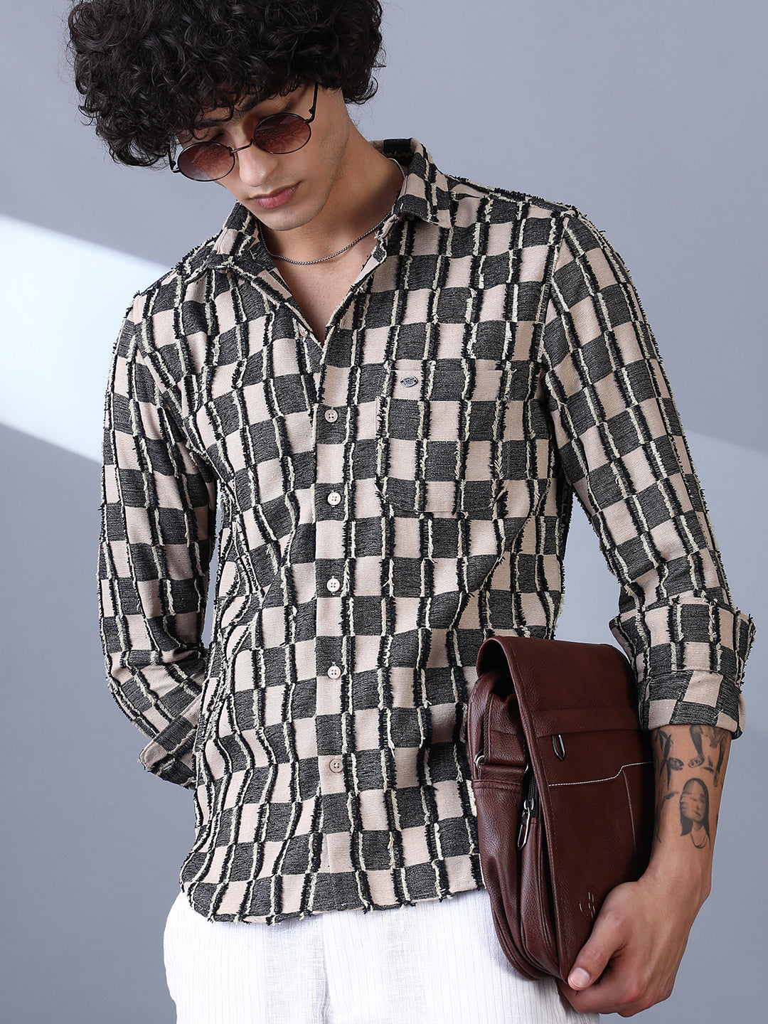 Campus Sutra Block-Edge Shirt