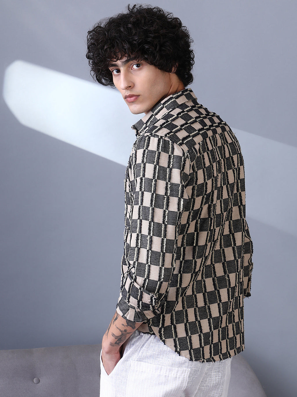Campus Sutra Block-Edge Shirt