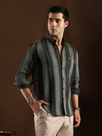 Campus Sutra Multitrack-Striped Regular Shirt