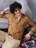 Campus Sutra Leafline-Tactile Shirt