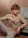 Campus Sutra Bloomline-Tactile Shirt