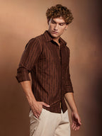 Campus Sutra Tassel-Weave Shirt