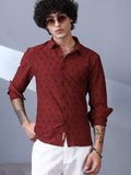 Campus Sutra Polka-Tactile Shirt