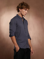 Campus Sutra Pinstripe-Tactile Shirt