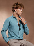 Campus Sutra Freeform-Textured Shirt