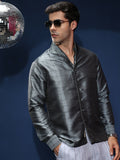 Campus Sutra Distortion-Texture Shirt