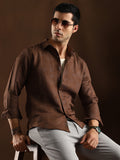Campus Sutra Overlap-Weave Shirt