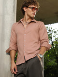 Campus Sutra Rope-Striped Tactile Shirt