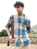 Campus Sutra Buffalo-Woven Regular Shirt