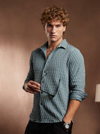 Campus Sutra Obelisk -Tactile Shirt