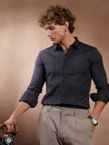 Campus Sutra Tactile-Panel Shirt
