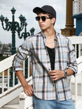 Campus Sutra Brushing-Plaid Regular Shirt