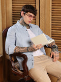 Campus Sutra Lattice-Woven Shirt