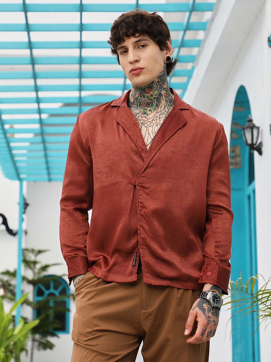 Campus Sutra Cuban-Modular Shirt